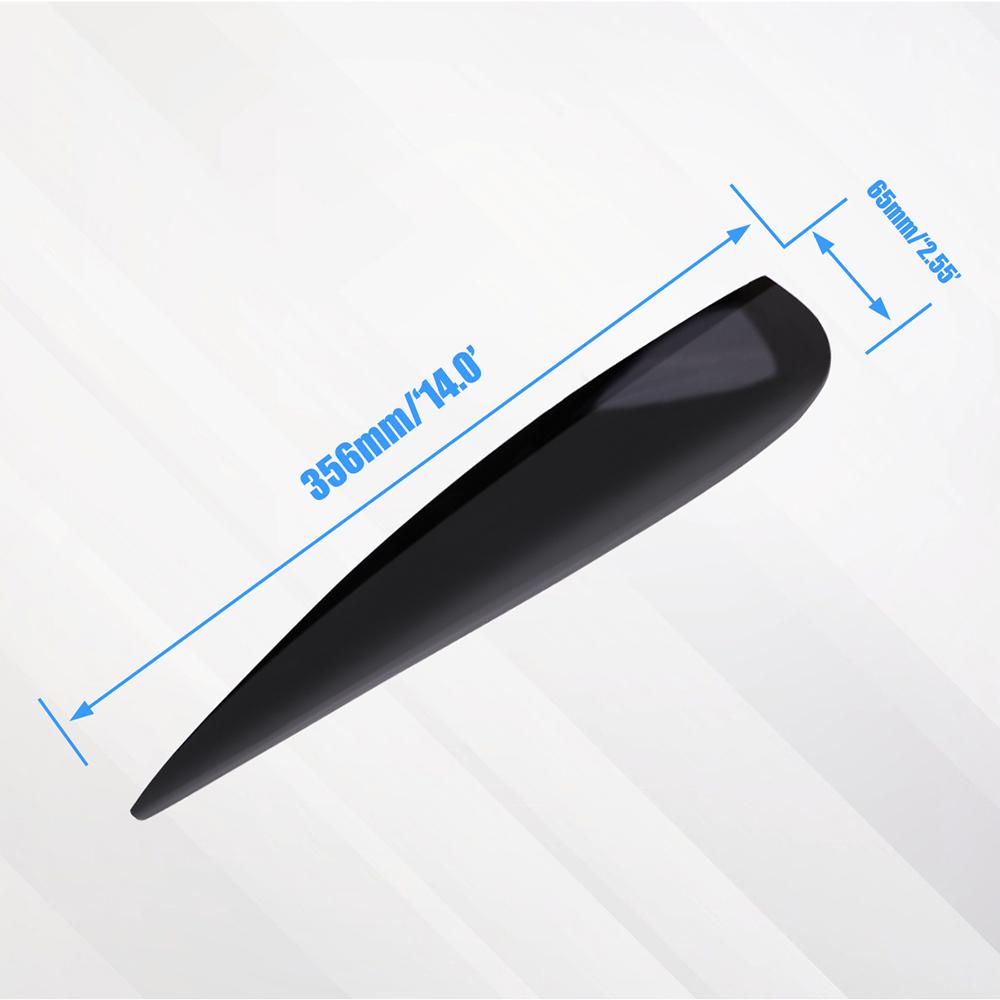 1 pair Headlamp Eyebrows Eyelids Spoilers For Vauxhall Corsa D 2006-2014