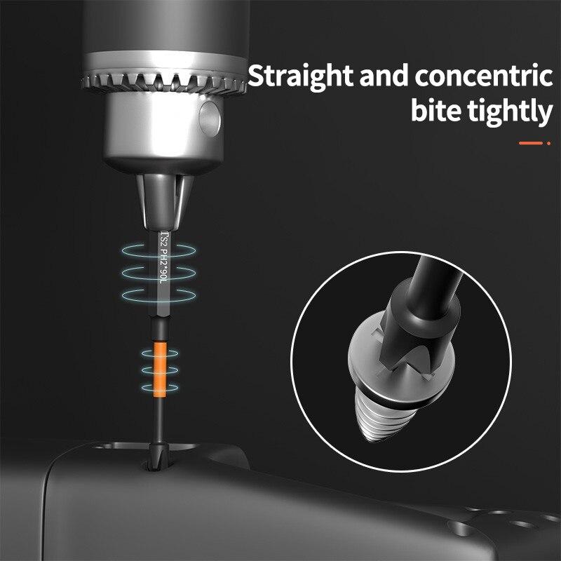 5 или 6 шт. Крестовая отвертка с сильной магнитной противоскользящей головкой высокой твердости, электрическая отвертка, удлиненная шестигранная электрическая дрель
