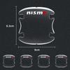 4 шт. Прозрачная наклейка на ручку двери автомобиля для Nissan Nismo Qashqai J10 Juke Micra Leaf Sentra Patrol Y61 Note Аксессуары
