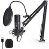 Maono USB Microphone Condenser Microphone PC Microphone Microphone Set 192KHZ24BIT Unidirectional Touch Mute Button Microphone Gain Adjustment Knob US