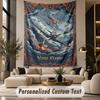 Decorative Artwork (14) Theme Wall Tapestry Customized With Name Text Personalized Hanging Tapestry For Bedroom Living Room Decor