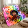 Rainbow Butterfly and Flowers Theme blanket Lightweight Warm Flannel Blanket Decorative Throw Blanket for Home Decoration