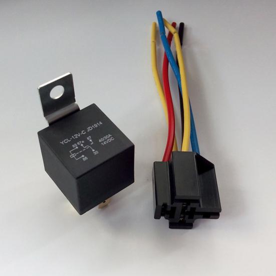 Автомобильное реле 12V 5Pin 40A Автомобильный медный терминал авто с розеткой