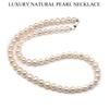 1Pc, Elegant Punk High Quality Luxury Artificial Pearl White Round Beads Necklaces for Women Men Unique Birthdays Love Wedding Jewelry Gifts 0.7×0.8cm