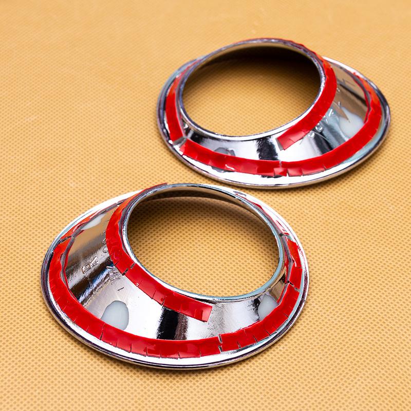 Glossy Chrome Car Front Fog Light Lamp Cover Ring Trims For Toyota Corolla Cross 2024 2025 2026