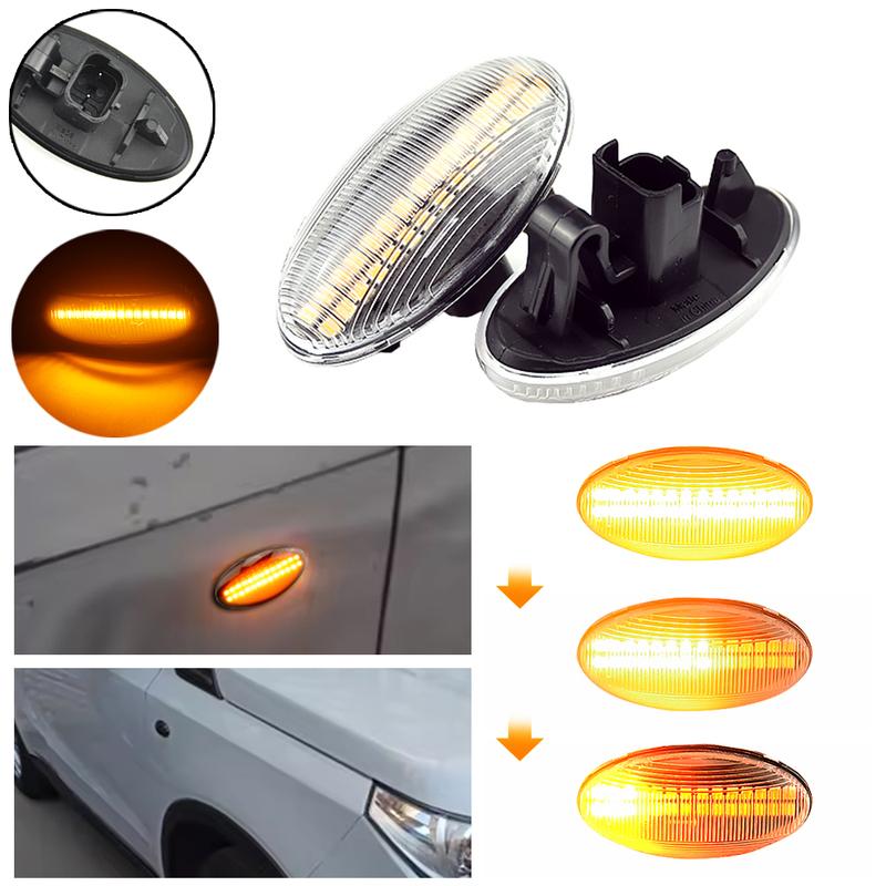 Подходит для Citroen C5 01-08 Partner Citroen Expert Citroen Berlingo Xsara Elysee Jumpy C3 C5 Светодиодный боковой габаритный огонь Повторитель