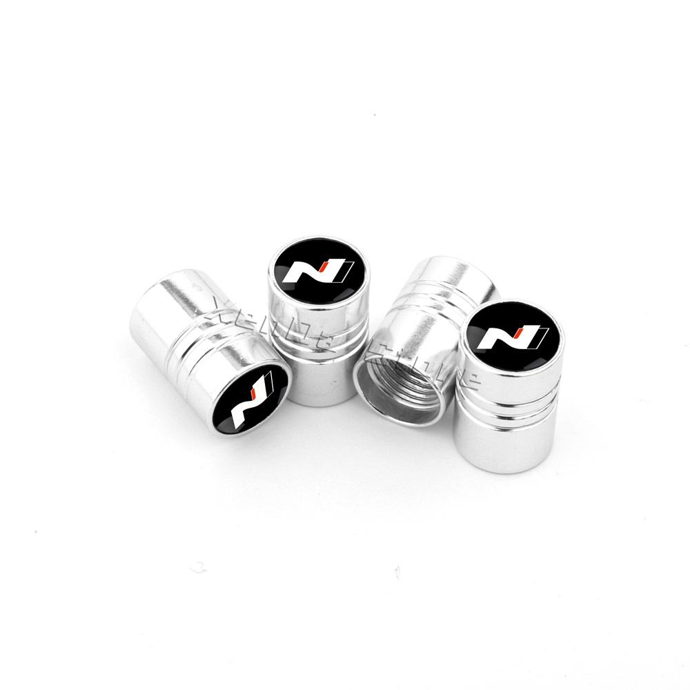 N Line Car Wheel Tire Valve Stem Caps Covers For Hyundai i10 i20 i30 NLine Sonata Tucson Azera Elantra Veloster Kona Accessories WW78