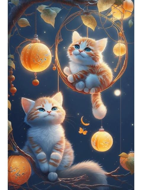 5D полная дрель DIY Алмазная вышивка милые кошки алмазная живопись животное мозаика комплект стразы фотографии