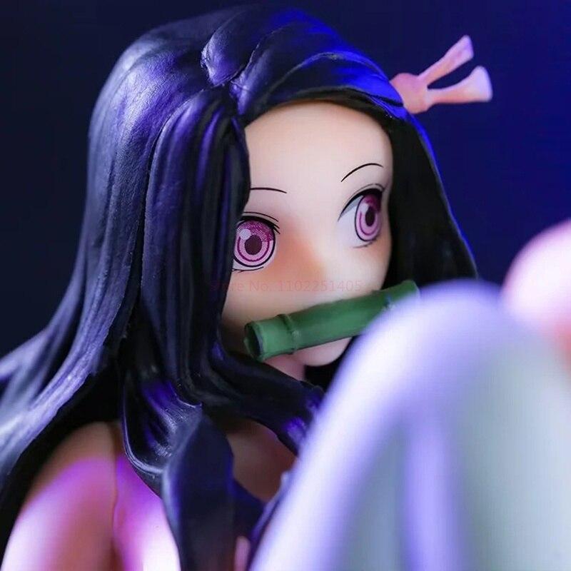 Demon Slayer Nezuko 15cm Sexy Figure Hentai Anime Action Figures Pvc Kimetsu No Yaiba Figurine Collection Doll Toy Model Gifts