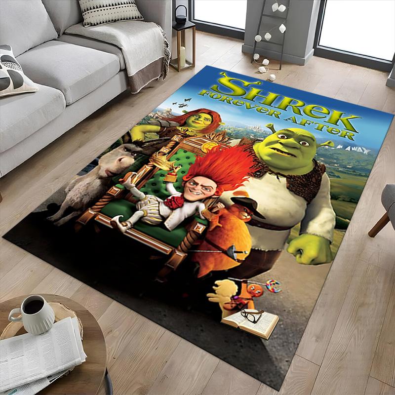 Shrek'S Epic Adventure Carpet For Playroom Bedroom Living Room Sofa Home Decorkids Game Area Rug Nonslip Floor Mat