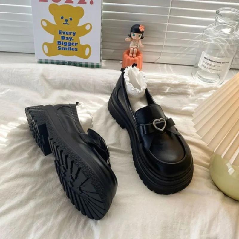 Женские вулканизированные туфли Мэри Джейн Маленькие кожаные туфли в стиле колледжа с бантом в японском стиле Лоферы Мини женские новые вулканизированные туфли