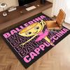 1pc Ballerina Cappuccina Print Area Rug - Soft, Washable Non-Slip Indoor Mat, Living Room, Home Office Decorative Rug,Office Decorative