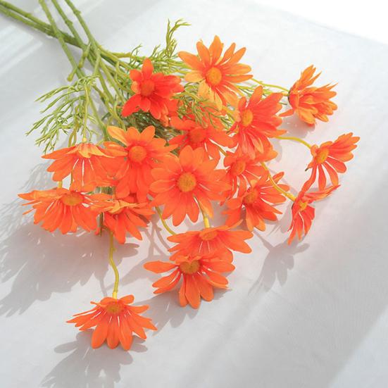 5 Heads Artificial Flower UV Resistant Silk Colorful Fake Flower Decor Handcraft