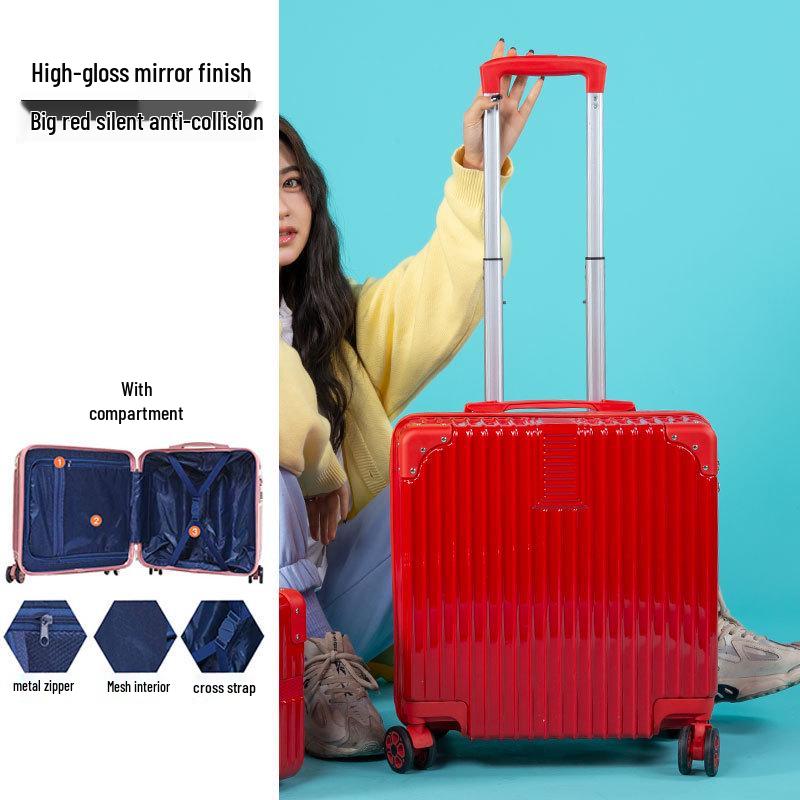 Легкий мини-чемодан на колесиках с кодовым замком, 18-20 дюймов - Идеально подходит для студентов и детей.