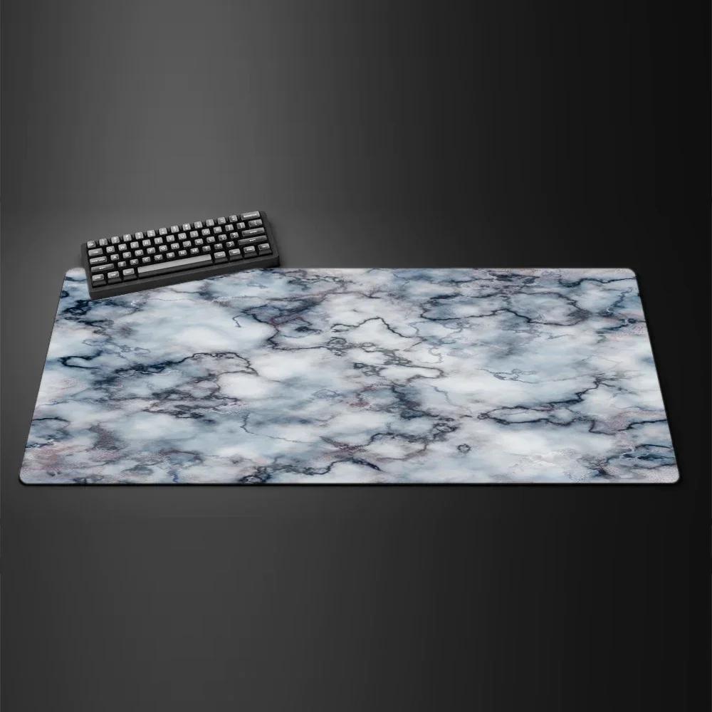 Marble Texture Mouse Pad New Large Computer Office Game Table Mats XXL 90x40 Rubber Anti-slip Gaming Keyboard Mat Long Desk Pads