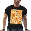 S Fall Floral Pattern (White Version) TShirt Soft Touch Basic Cotton TShirt