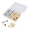 80PCS Iron Fishing Rotating Blades Gold and Silver Fishing Spinner Baits  Lure Making