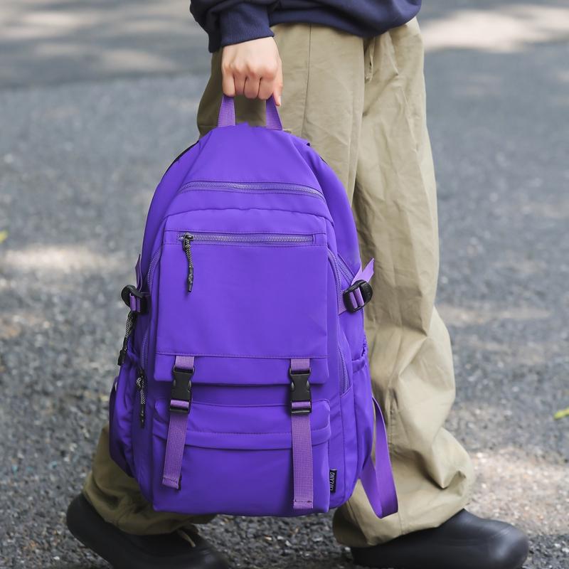 Мужской однотонный рюкзак для женщин, большой емкости, дорожный рюкзак, школьный рюкзак для школьников