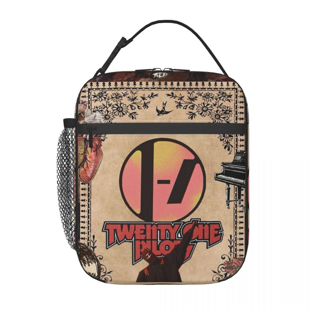 Термосумка для ланча Twenty One Pilots для женщин и детей, герметичные контейнеры для еды, термоланч-бокс, сумка-тоут
