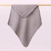 Pure Cotton Hooded Baby Swaddle Towel - Solid Color Gauze