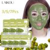 7Pcs Mung Bean Clay Face Mask Peel Off Acne Blackhead Removal Whitening Hydrating Skin Care