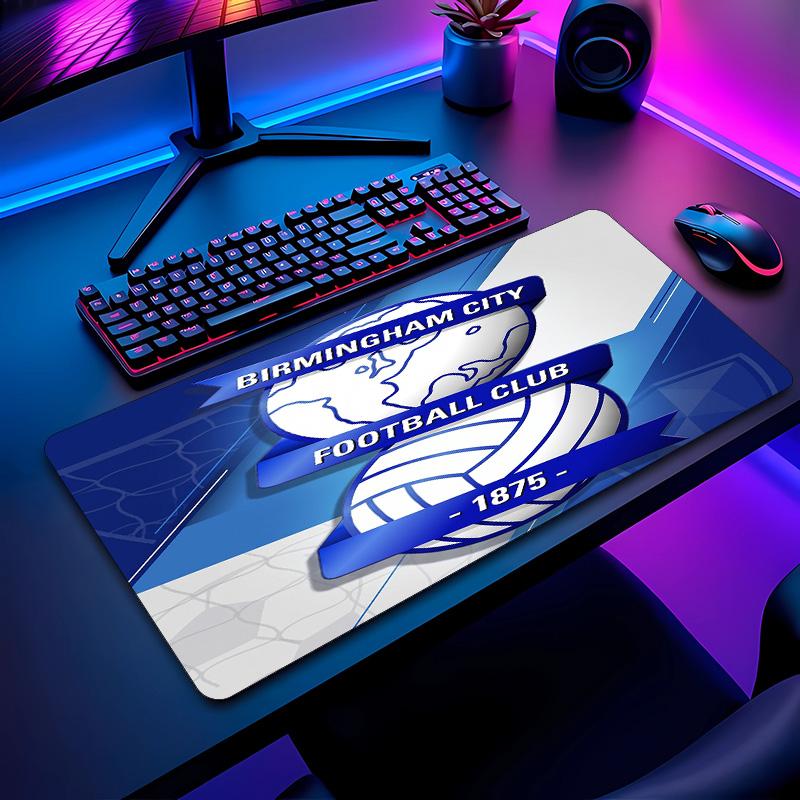 Birmingham City Football Pattern Mouse Pad Non?Slip Rubber Base Gaming Mousepad For Desk Office Home