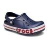 Crocs Bayaband Clog Versatile Non-Slip Shock-Absorbing Abrasion Resistant Sandals Black, Red and White Children's Model