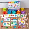 Montessori Educational Number Clip Beads - Early Math Color Matching Puzzle for Kids