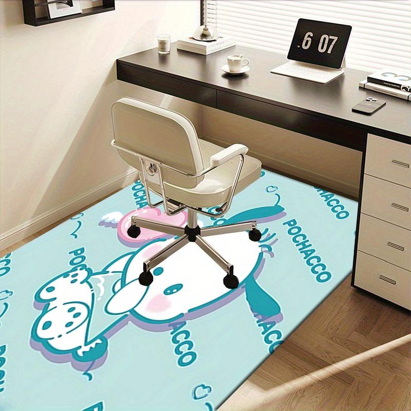 Office Rug Pochacco, Cute Anti-Slip Rug, Machine Washable for Living Room, Bedroom, Office, Multiple Sizes, Bedroom Mat, Decorative Mat, Durable Mat,