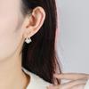 1 Pair Faux Pearl Earrings Sparkling Non-Irritation Personality Earrings Wedding Jewelrys