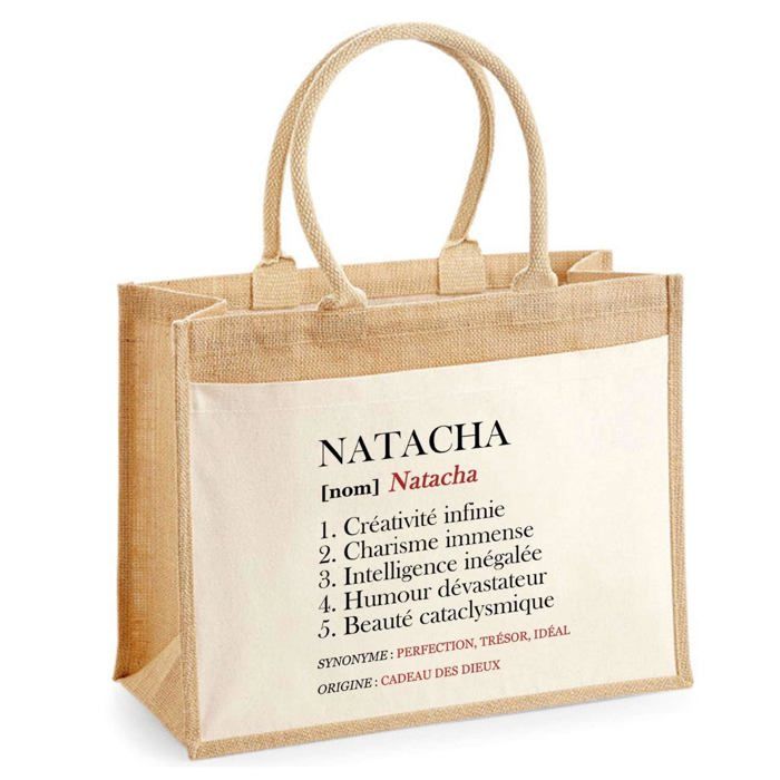 Sac de plage - PLANETEE - Natacha Définition - Coton - Grande contenance - Anses solides