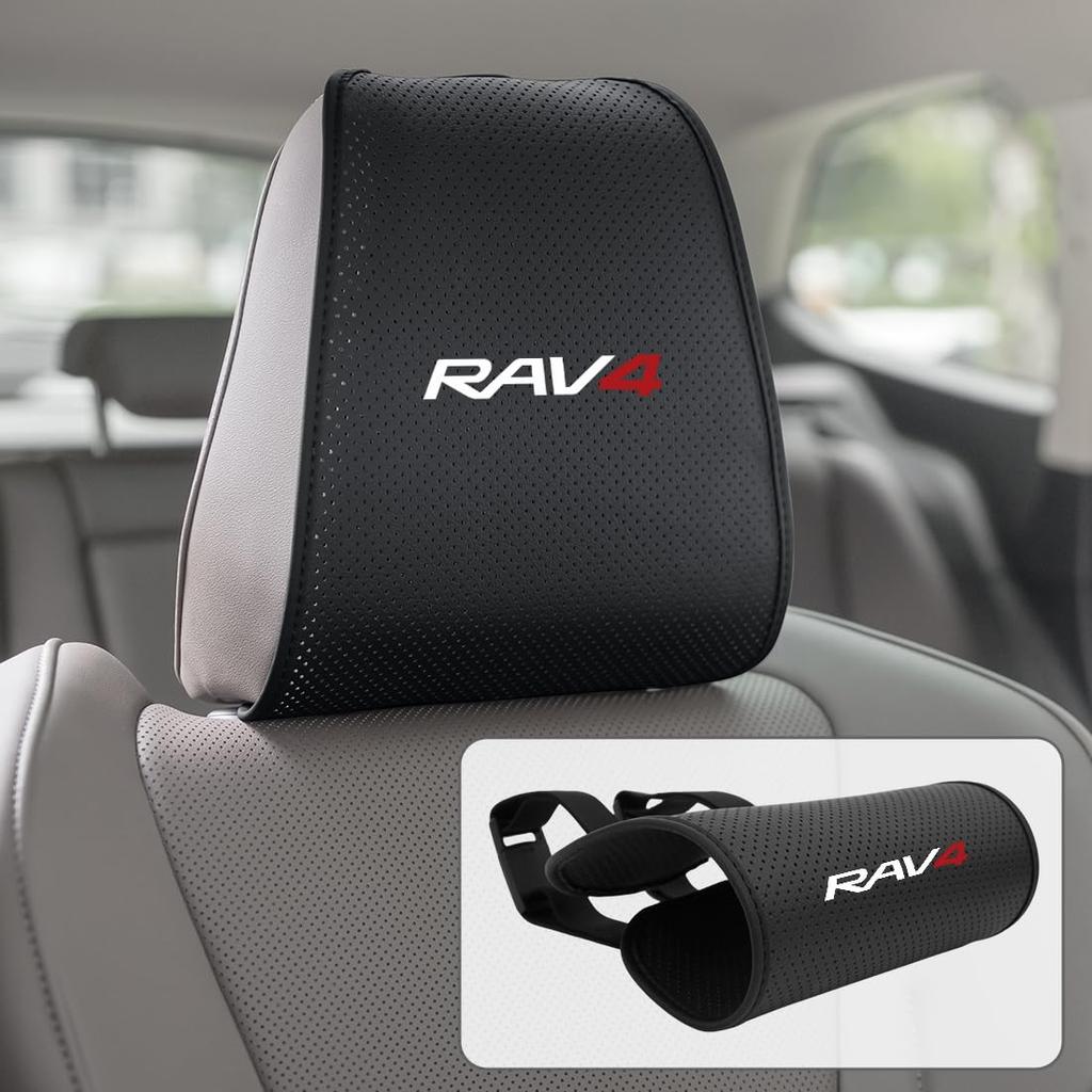 Комплект из 2 чехлов на подголовники RAV4 с вентиляционными отверстиями для комфортной шеи, идеально подходит для RAV4, легко надевается и обеспечивает поддержку высокой плотности для автокресла, лето, (50