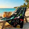 Christmas Beach Towel Super Soft Microfiber Quickdry Fabric Comfortable Lightweight