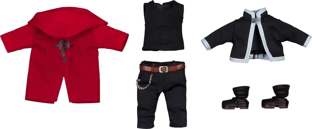 Good Smile Company Nendoroid Doll Outfit Set Edward Elric Fullmetal Alchemist Brotherhood Painted Cloth Set