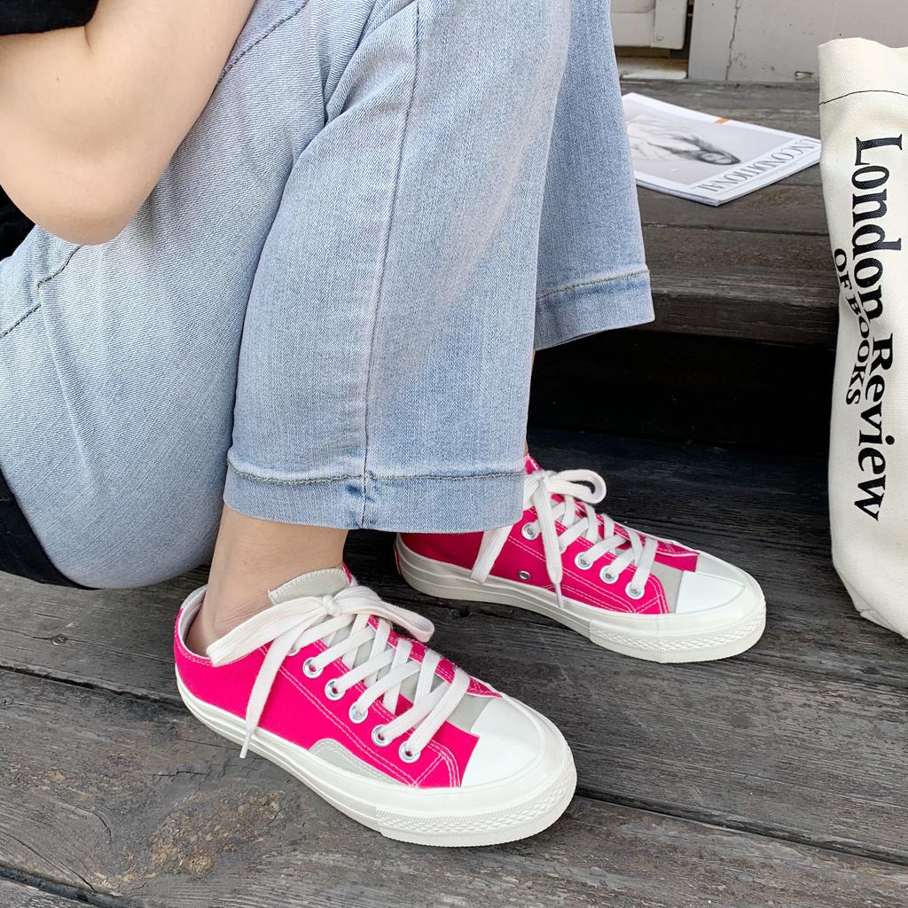 New White Canvas Shoes Low-cut Vulcanized Shoes 2024 Retro Luxury Brand Women Shoe Comfortable Student Sneakers Zapatillas Mujer