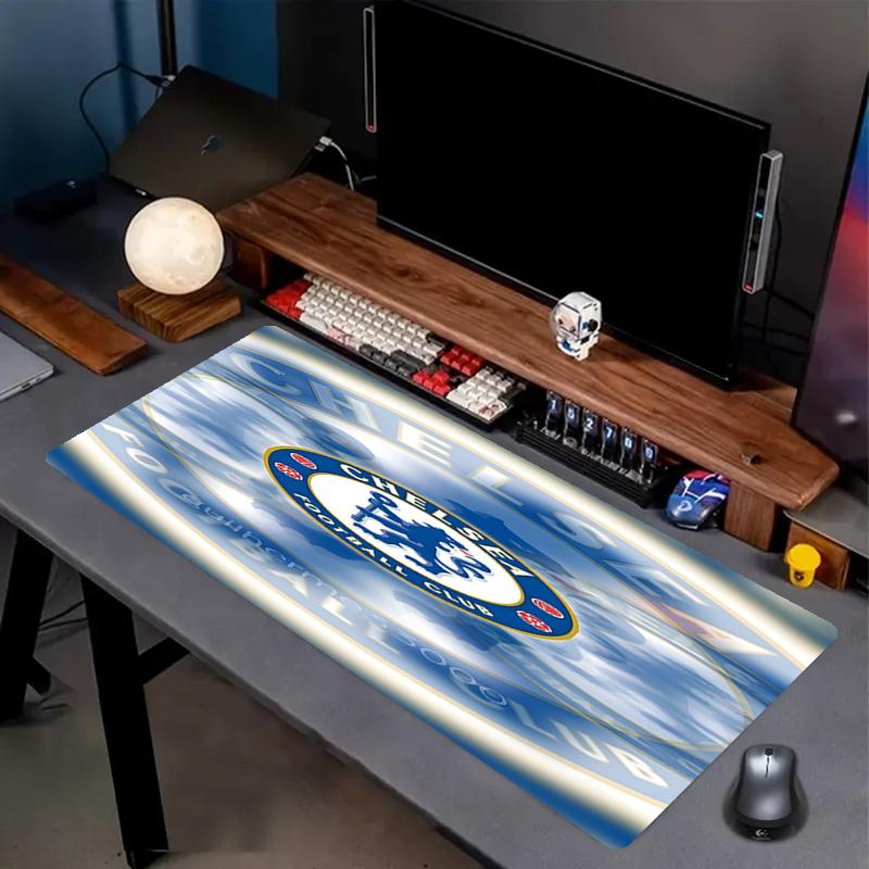 Chelsea F.C Print Mouse Pad, Anti‑Slip Desktop keyboard Mat, for PC Laptop Gaming Working Daily Use, Cool Festival Surprise Gift