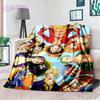 Japanese Pop Anime Printed Throw Blanket Flannel Sofa Bedding Office Picnic Bed Blanket Home Decor Birthday Gift