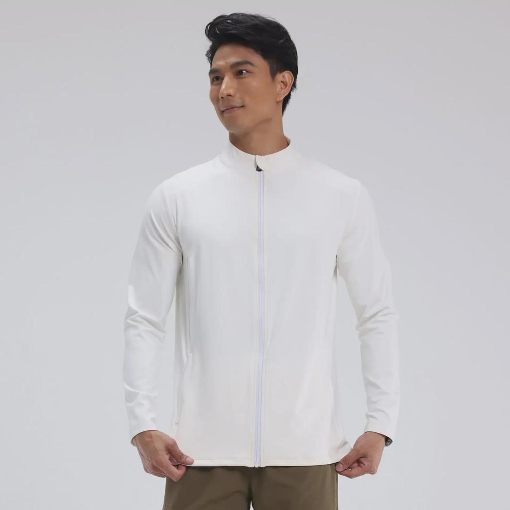 Мужская облегающая куртка с воротником-стойкой для йоги и бега