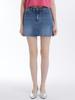 Unknown Planet Triangle Denim Skirt Blue