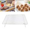 Стойка для охлаждения тортов из нержавеющей стали, штабелируемые решетки для выпечки, готовки, складная, прочная, экономящая место стойка для выпечки