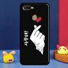 Чехол Kpop Пальцевое Сердце Для Oppo A96 A76 A16 A74 A94 A54 S A57 A77 A58 A78 A98 A5 A9 A91 A15 A17 A52 A72