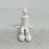 3D-печатный орнамент-свеча в виде человечка, с подвижными суставами, регулируемой позой, гладкой текстурой, для украшения домашнего рабочего стола