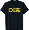 Новая футболка I Shoot Raw II - Дизайн для фотографов M-3XL Унисекс Футболка Графическая футболка