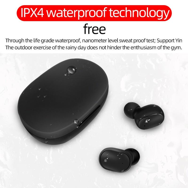 VAORLO TWS Wireless Headphones Sport Bluetooth 5.0 Earphones For Smartphone Noise Cancelling In-Ear Earbuds Headset with Charging Case