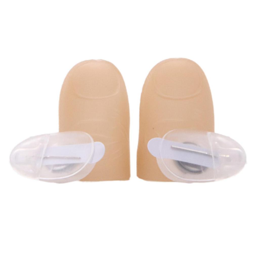 1 пара креативных волшебных лампочек для большого пальца, красные легкие пальцы, 2 красных светящихся реквизита, трюк, светодиодный реквизит, Magic Thum W4V9