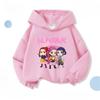 Winter Children's Warm Hoodie Loose Casual Witch Hunting Group Reduced Size Printed Comfortable Hoodie