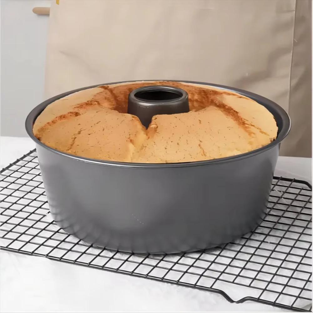 Hollow Fluted Tube Cake Pan Non-Stick Chiffon Cake Pan Kitchen Gadgets Bread Baking Pan Home