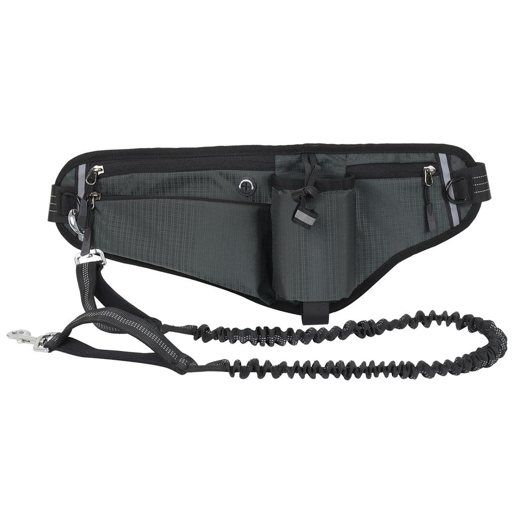 Поводок для собак Hands Free, поясная сумка, водонепроницаемая, ночная, светоотражающая, большой емкости для уличной собаки