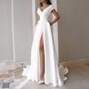 Women's Sexy V-neck Party Evening Dress Wedding Dress