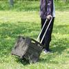 Fuji Boeki Carry Cart Folding Shopping Cart Width 45 X Depth 38 X Height 99cm Khaki Outdoor Compact with Lid Load Capacity 30kg 86442